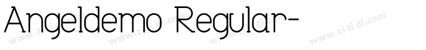 Angeldemo Regular字体转换